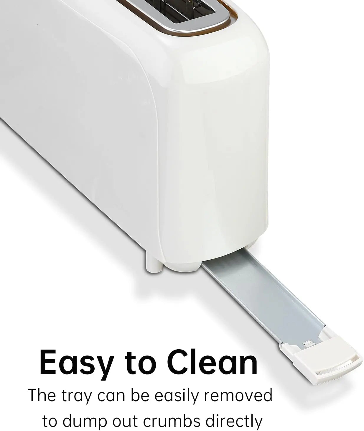 Slim Slice Toaster – 6 Shade Settings, Reheat/Defrost/Cancel, Removable Crumb Tray, 750W
