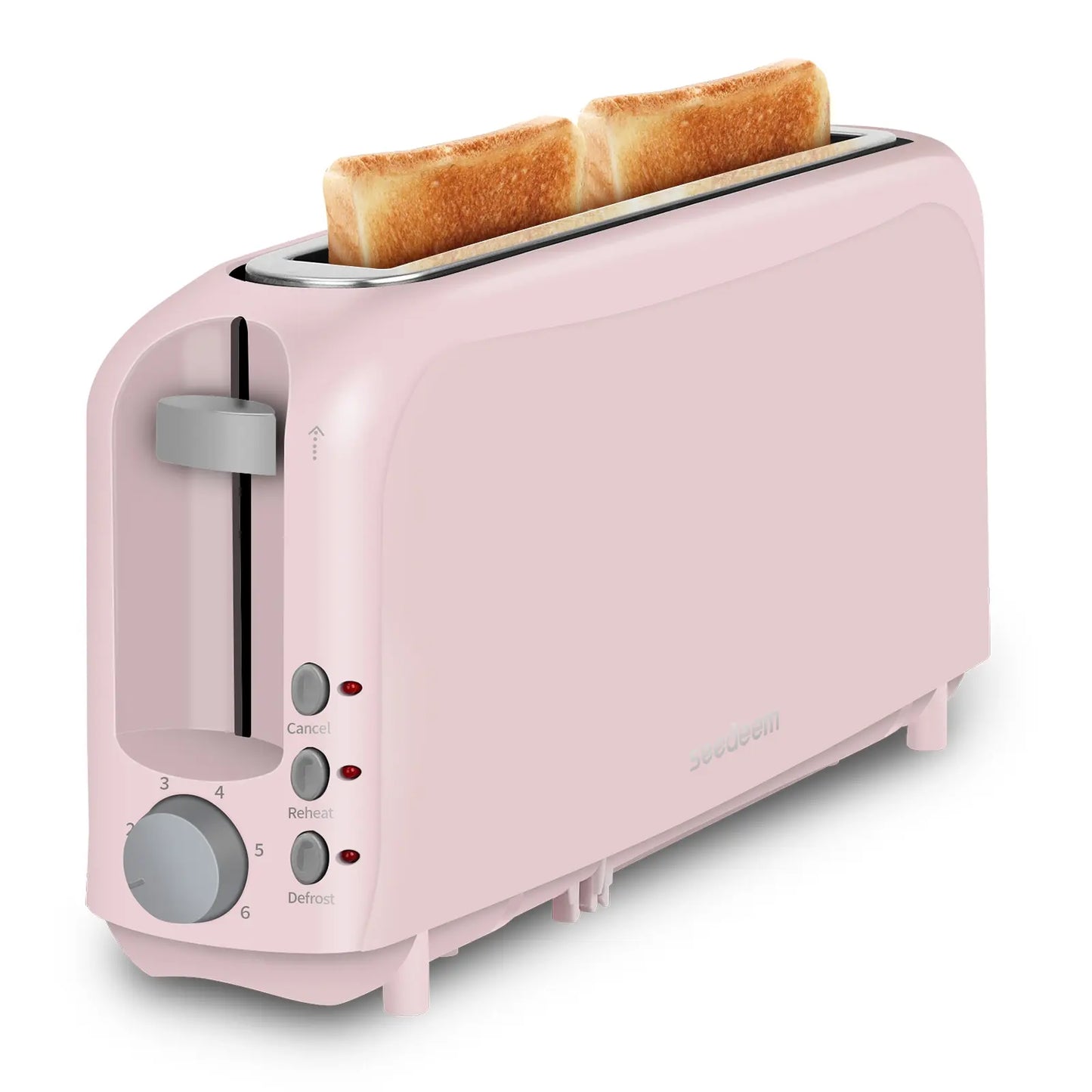 Slim Slice Toaster – 6 Shade Settings, Reheat/Defrost/Cancel, Removable Crumb Tray, 750W